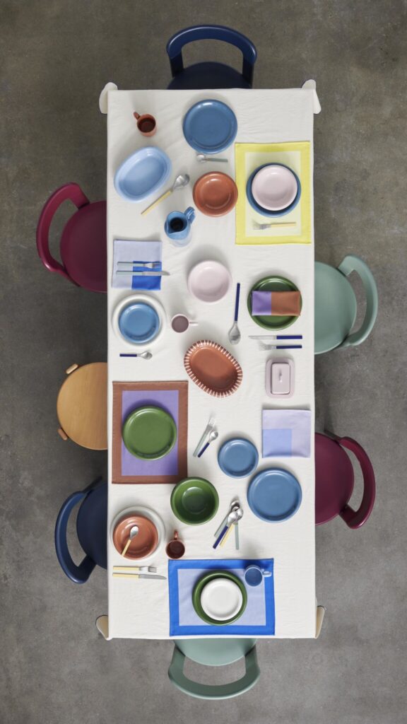 헤이의 2024 봄 신제품 1 Barro collection MVS Cutlery family Ram Placemat family Barro collection Outline Tablecloth L250 cream 1