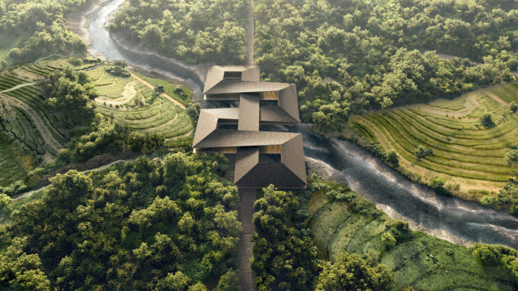 자연과 인간을 위한 미래 도시 1 VAJRAYANA BRIDGE EXTERIOR by BRICK VISUAL 1