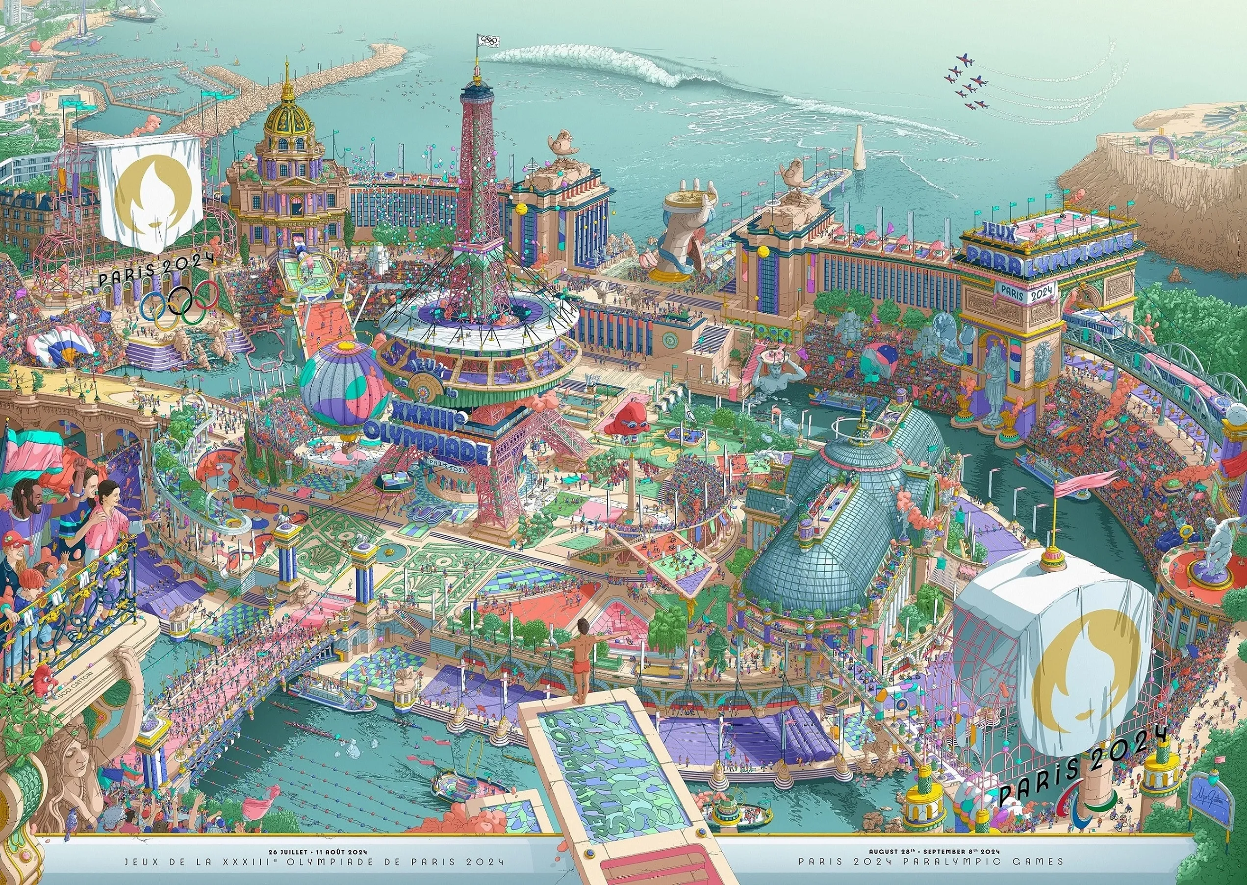 2024 파리 올림픽의 모든 것 8 Paris2024 Contenus Affiche Officielle 2 1