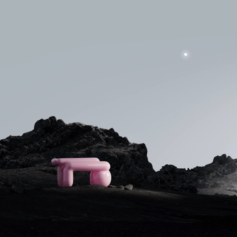 현실을 초월하는 미의 창조자, AI 아티스트 안드레스 레이싱헤르 11 08 GC Andres Reisinger The Shipping Pink Table 2021