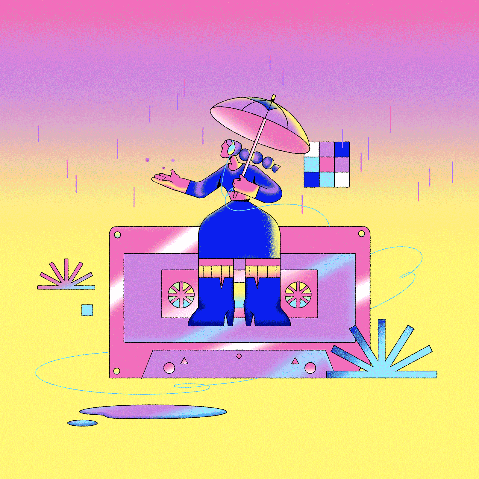 디지털 캔버스 위에 펼쳐진 초현실적 세상, 소피 리(Sofie Lee) 14 SofieLee RockMusic Gif 01 v1