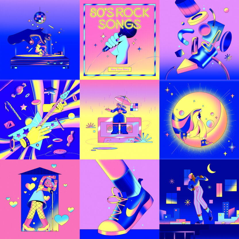디지털 캔버스 위에 펼쳐진 초현실적 세상, 소피 리(Sofie Lee) 23 SofieLee RockMusic Illo 09 v1