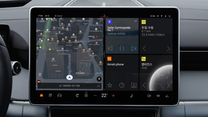 스마트한 주행 경험을 디자인하다 3 1716798430 06 1 polestar 4 infotainment centre display home kr d