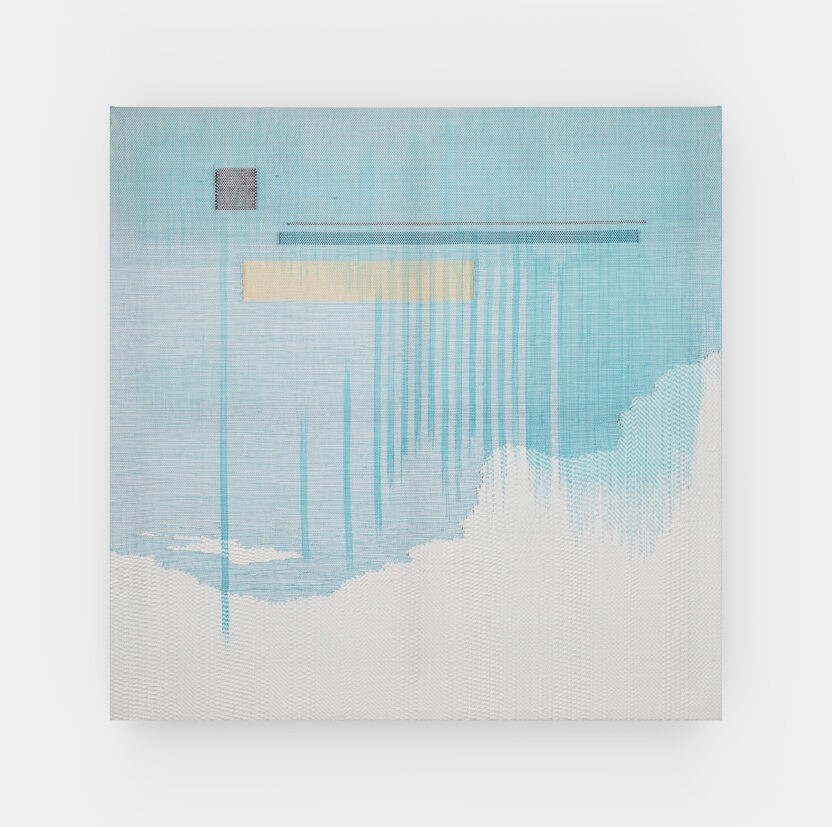헬싱키 창작 허브 '로칼'이 반한 한국의 공예·디자인은? 8 685.Blue Purple Scalet 1 polyester yarn dye 92x92cm 2021
